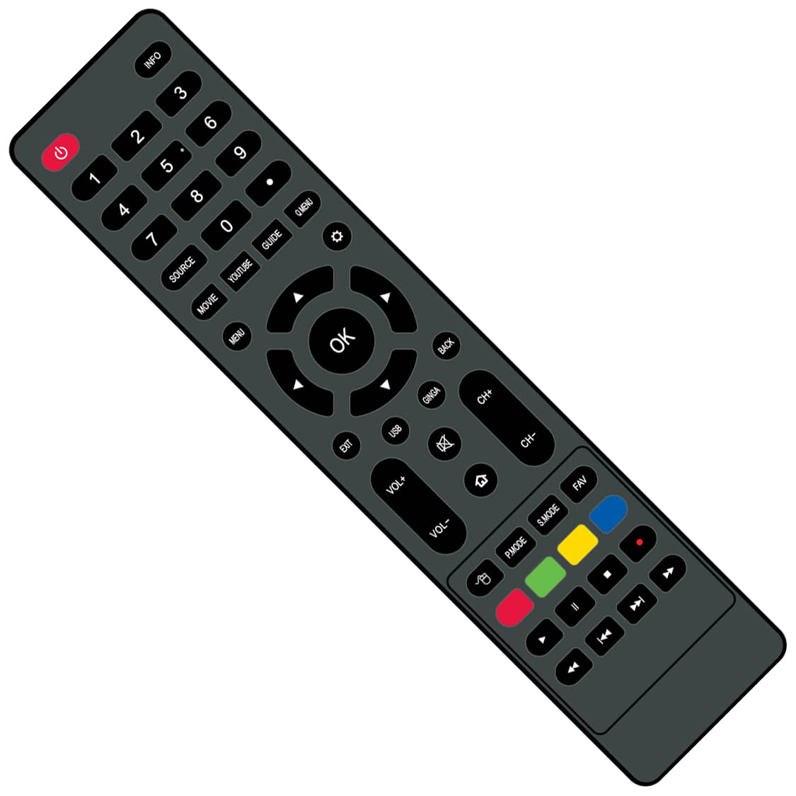 Changhong remote 43