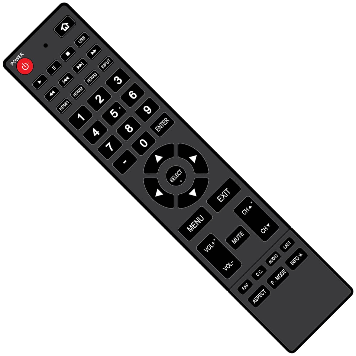 Changhong remote 49